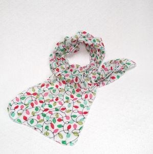 Sheer Holiday String Lights Colorful Scarf